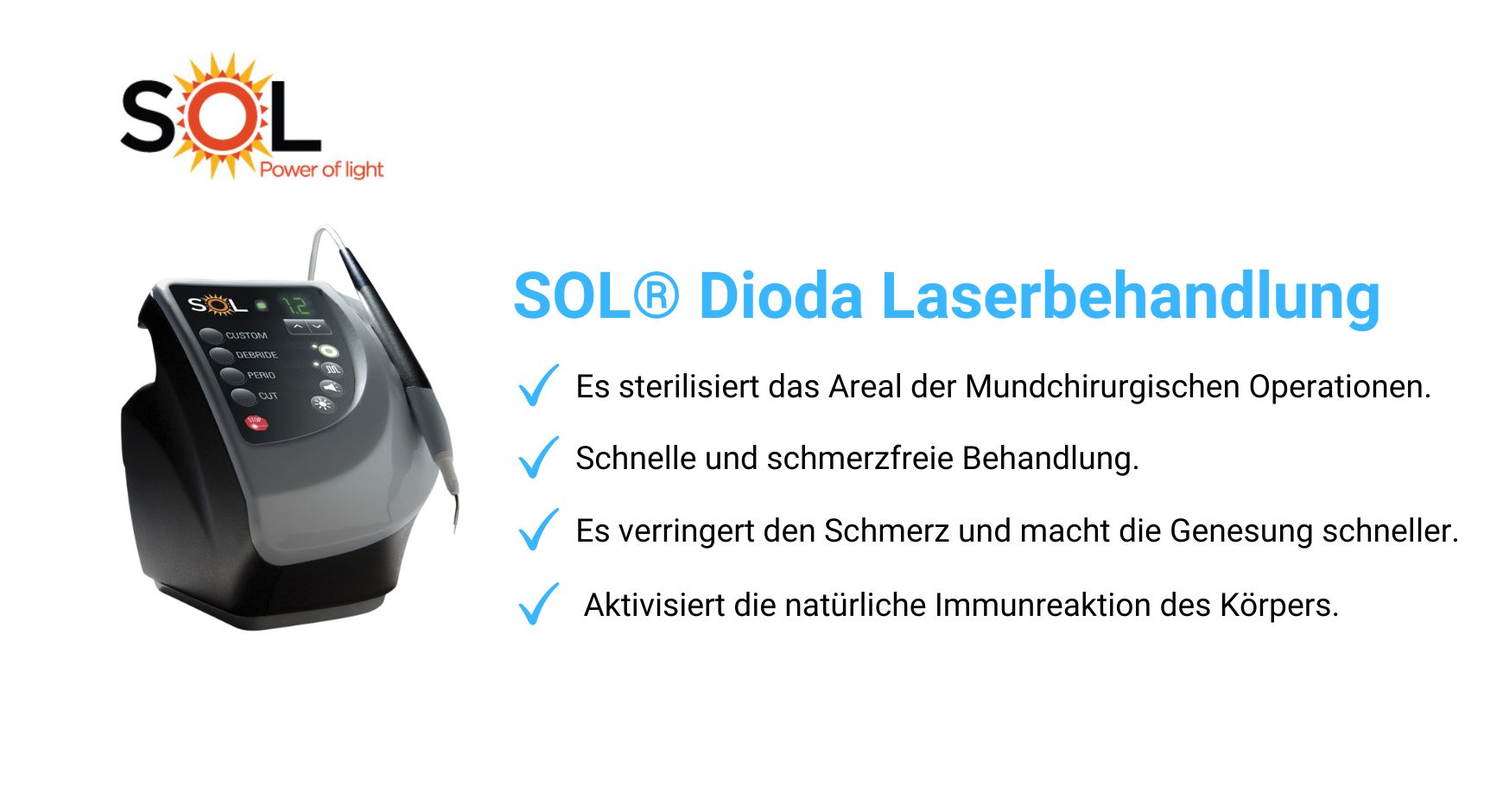 SOL® Dioda Laserbehandlung