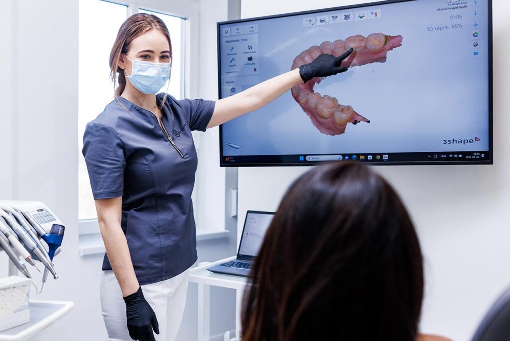 Digitaler Intraoralscan des Kiefers als Grundlage der CAD/CAM-Planung für All-on-4-Zahnimplantate in Ungarn
